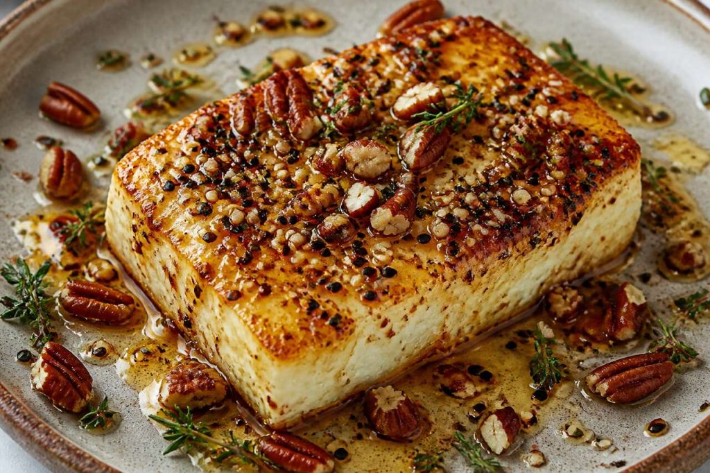 Recette de feta rôtie au sésame et au miel