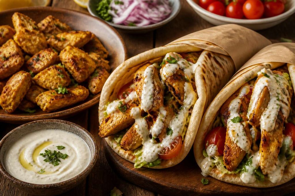 Recette de chawarma au poulet maison : facile et savoureux