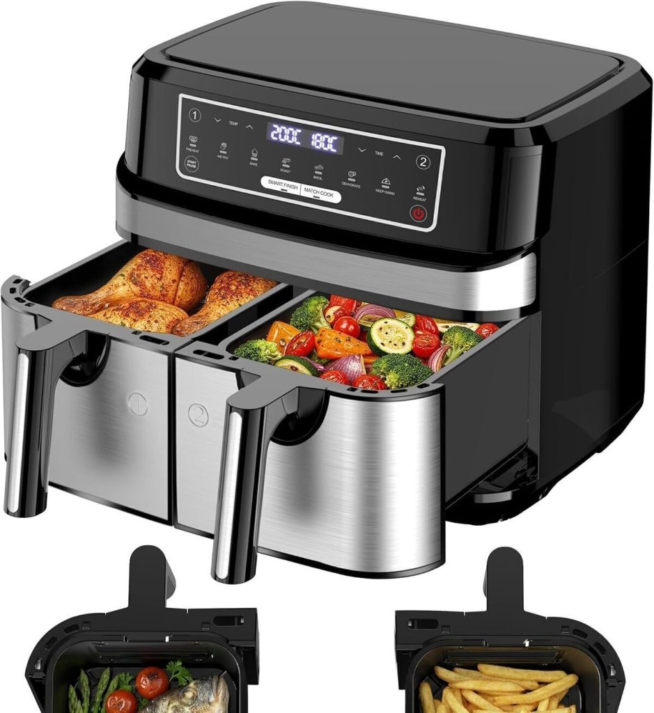 Test : air fryer double compartiment 10L sans huile 2600W