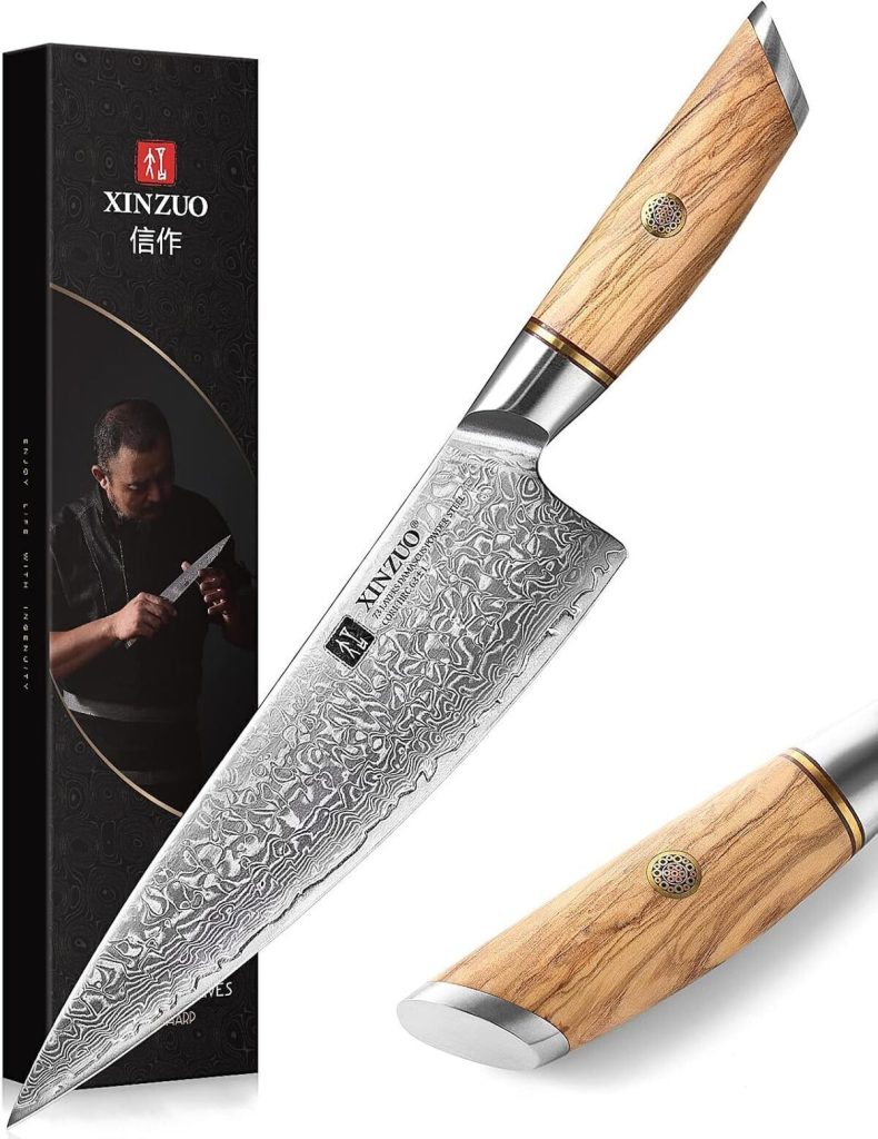 Test du couteau de chef Xinzuo 21, 2 cm : performance et élégance