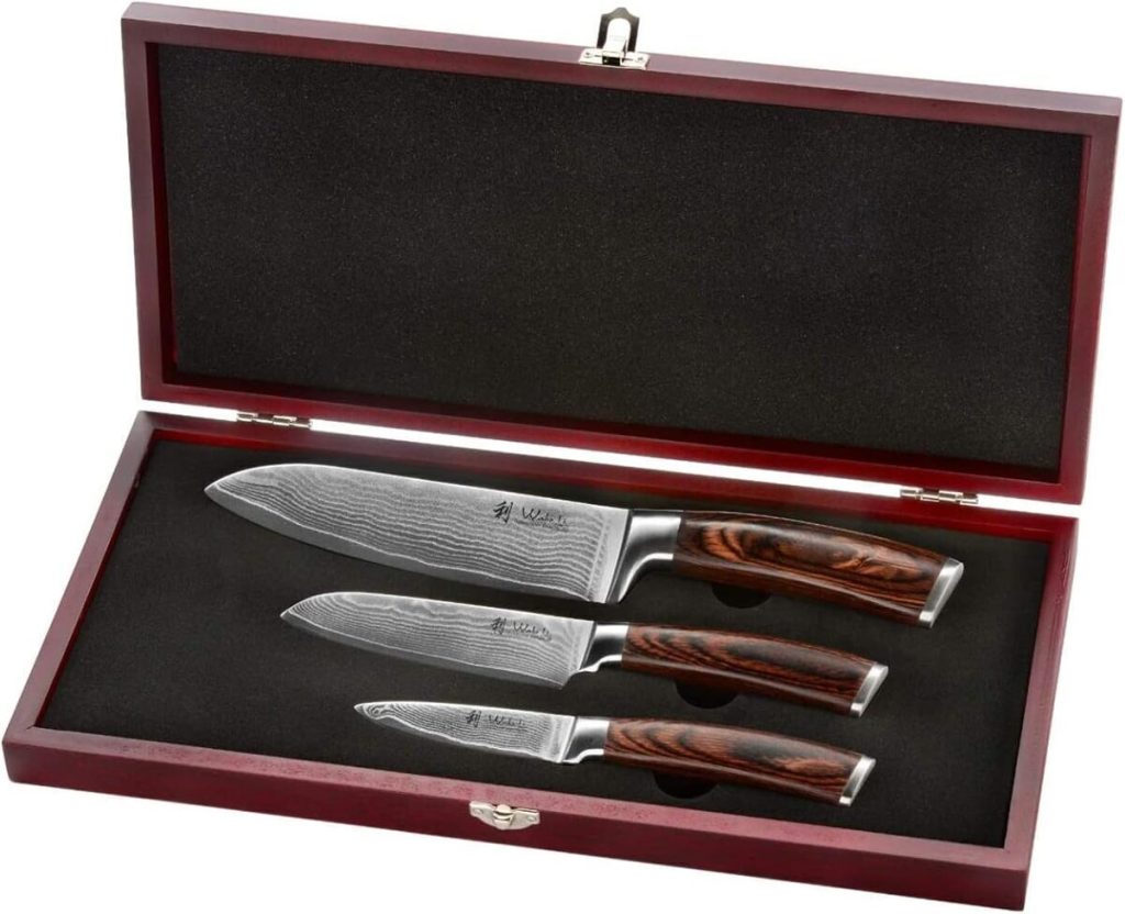 Test : wakoli Edib set de couteaux damas 67 couches