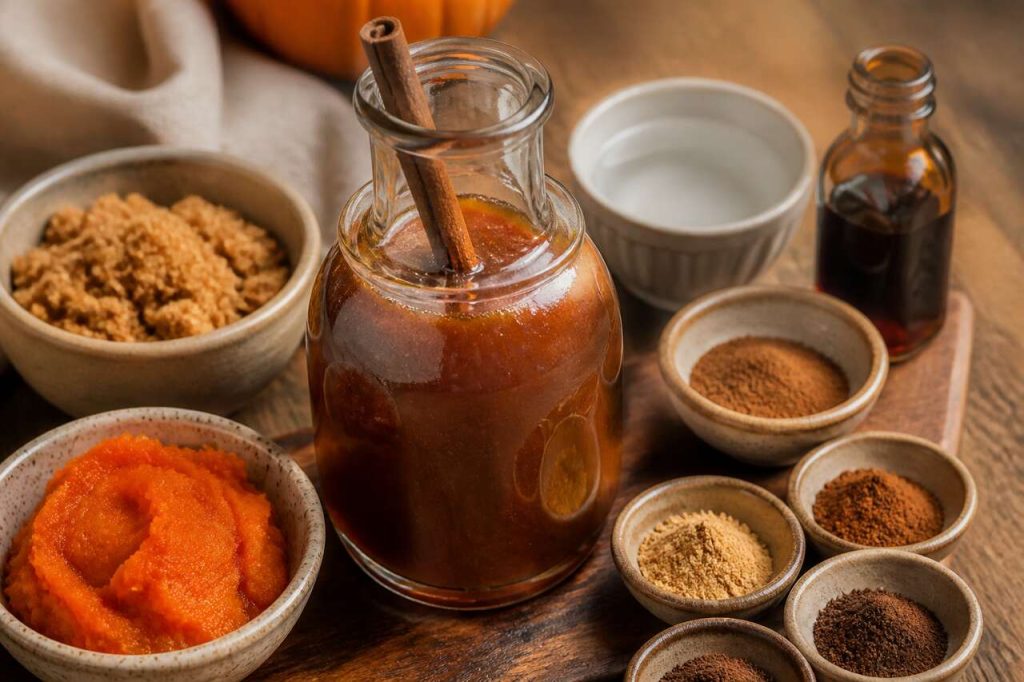 Recette de sirop saveur pumpkin pie maison