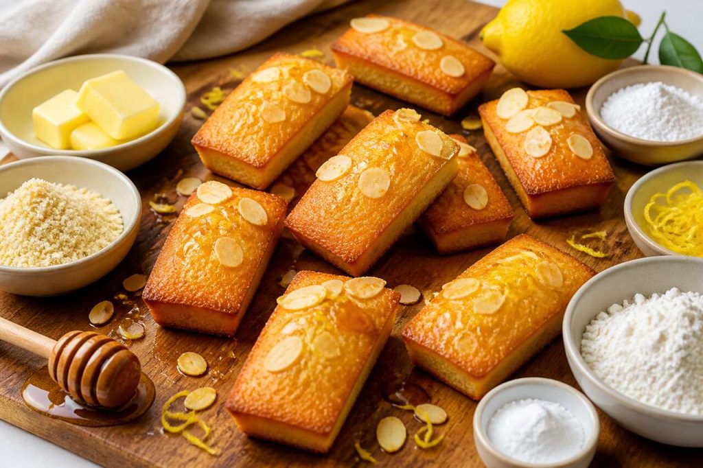 Recette des financiers au miel et au citron