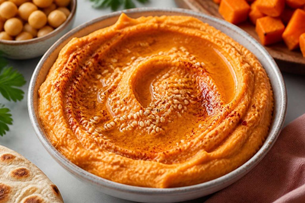 Recette du houmous de patate douce épicé