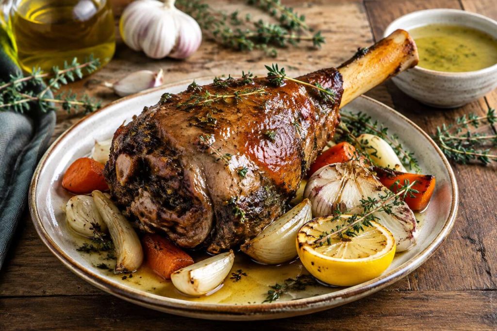 Recette de souris d'agneau confite au thym citron