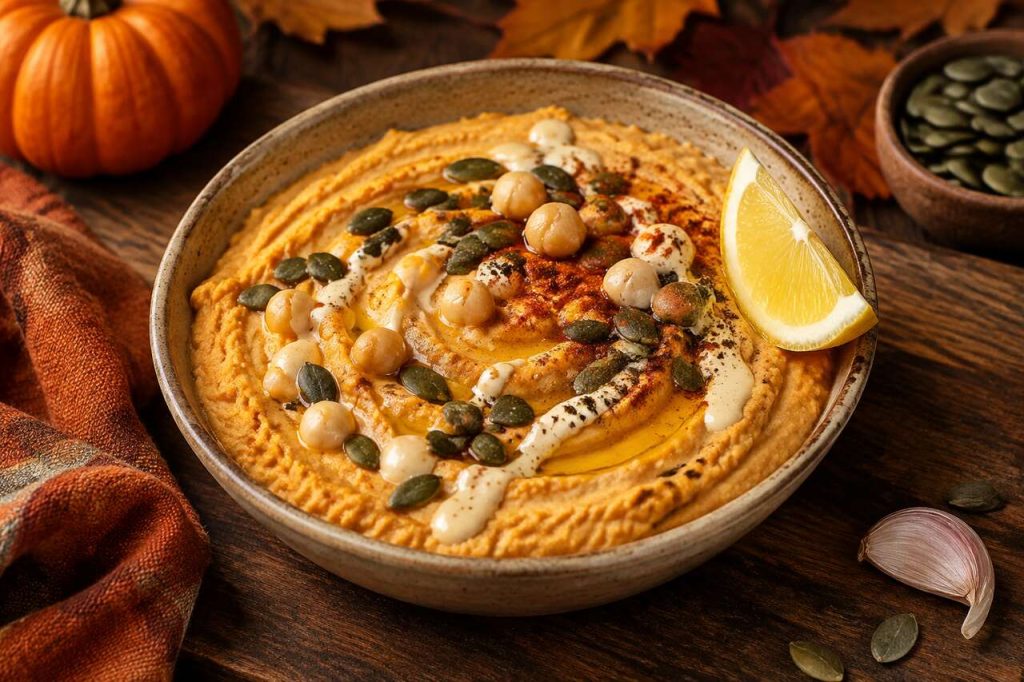 Recette de houmous à la citrouille : un apéritif crémeux et de saison