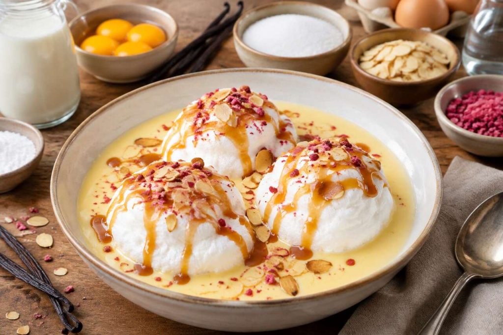 Recette de l'île flottante traditionnelle
