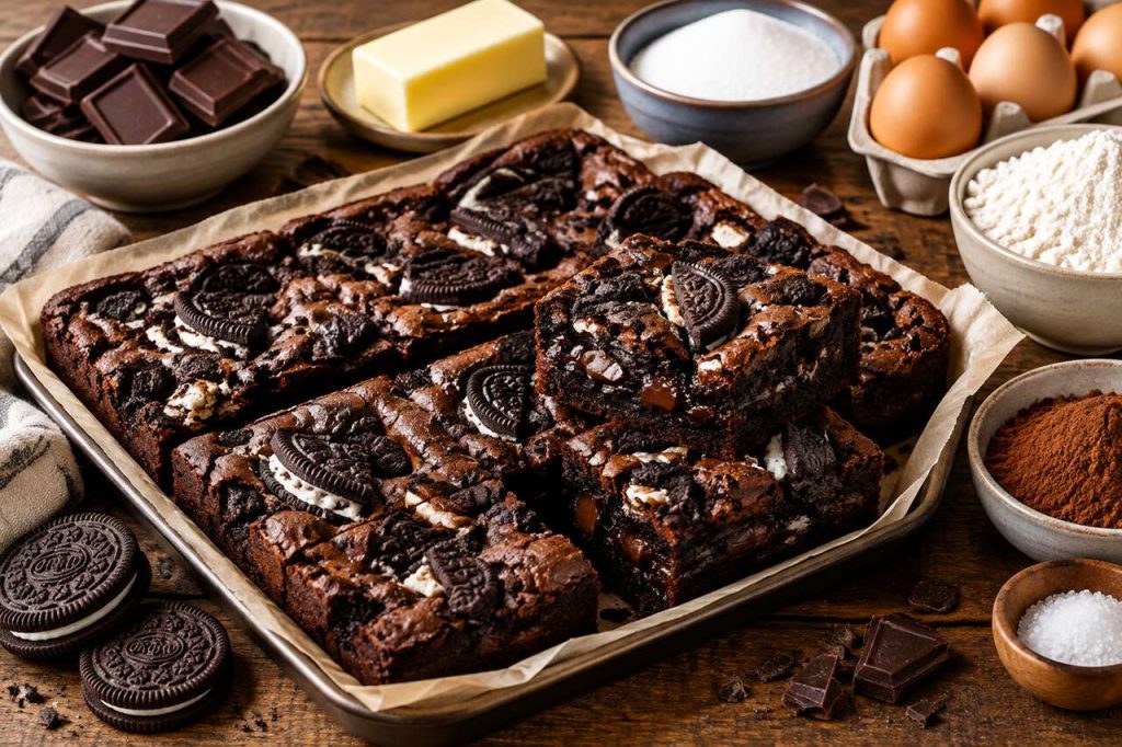 Recette des brownies aux Oreos : un dessert irrésistible