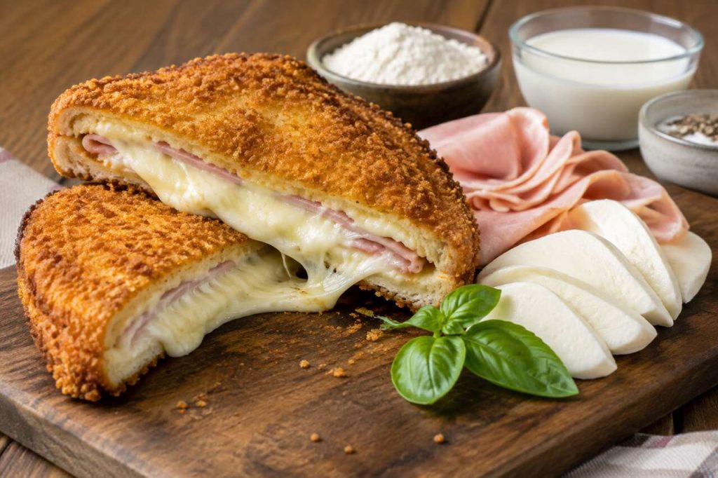 Recette de mozzarella in carrozza : le sandwich italien croustillant et fondant