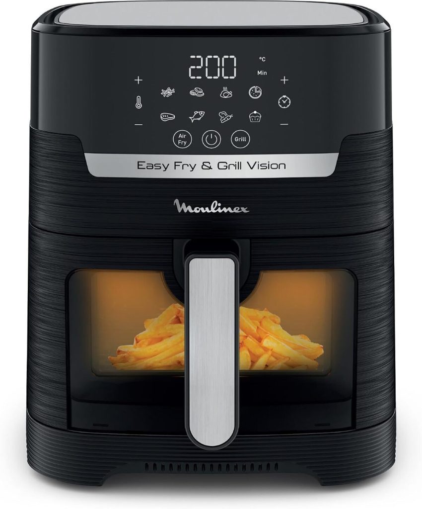 Test de la friteuse sans huile Moulinex Easy Fry & Grill Vision XL 4, 6 L : performance et praticité