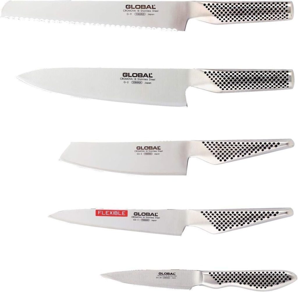 Test de l'ensemble 5 couteaux Global G-2951138R