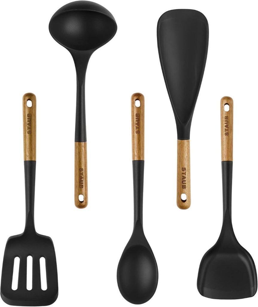 Test des ustensiles en silicone Staub (lot de 5, noir)