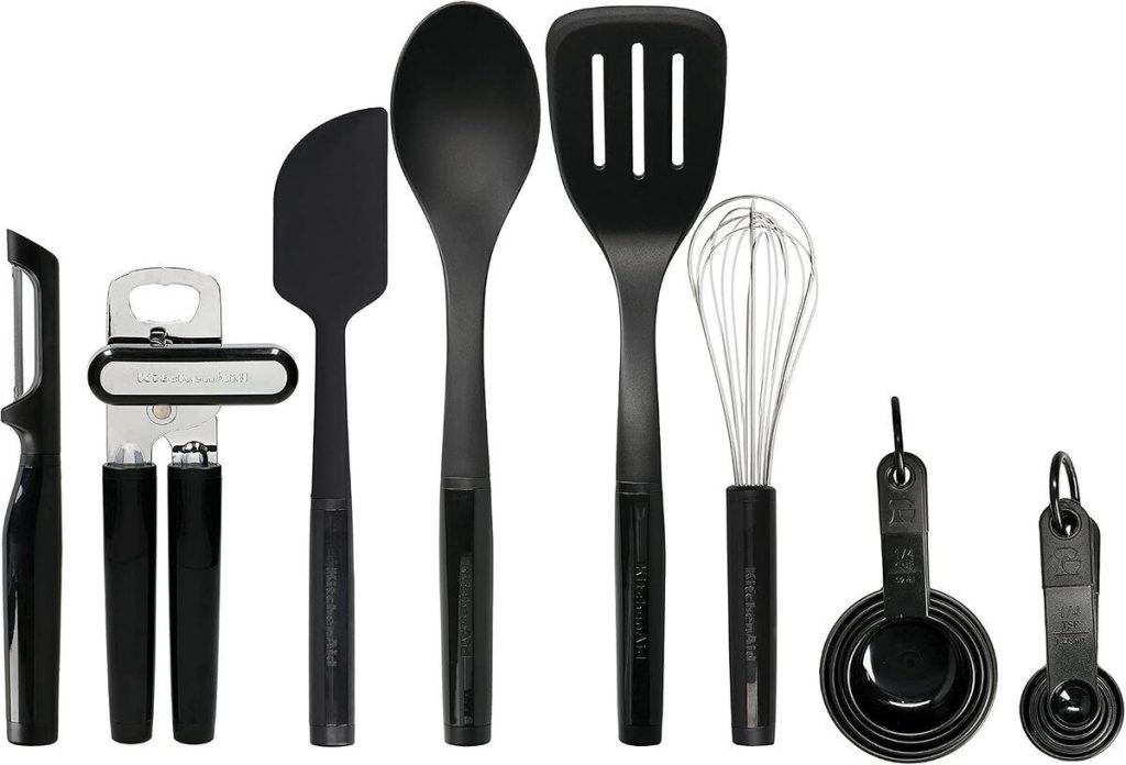 Test du kit d'ustensiles noirs résistant de KitchenAid