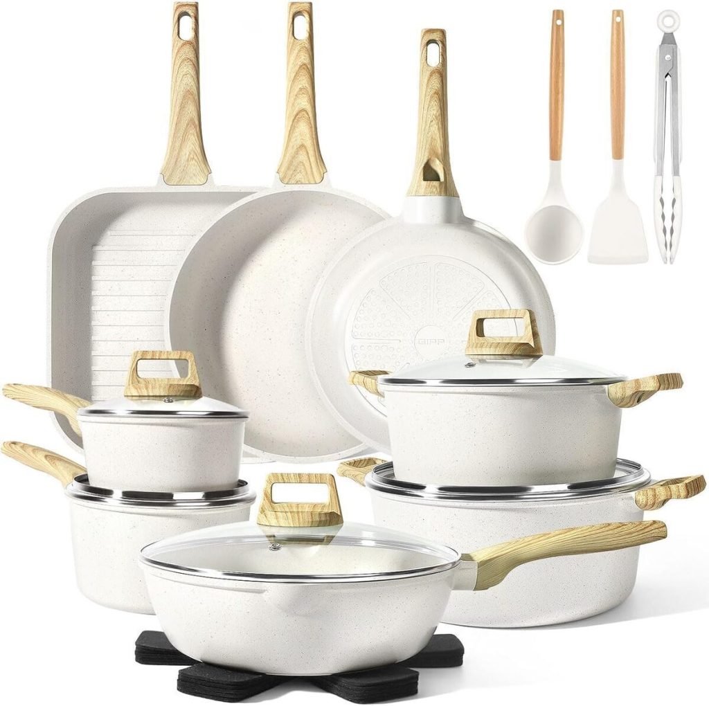 Test du set de poêles et casseroles GiPP : 21 pièces avec revêtement céramique antiadhésif