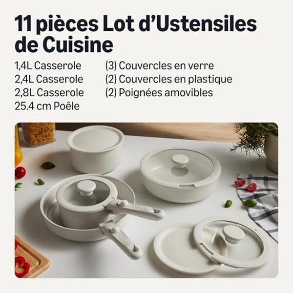 Découvrez notre test détaillé des ustensiles empilables Amazon Basics antiadhésifs : qualité, performance et durabilité pour votre cuisine.