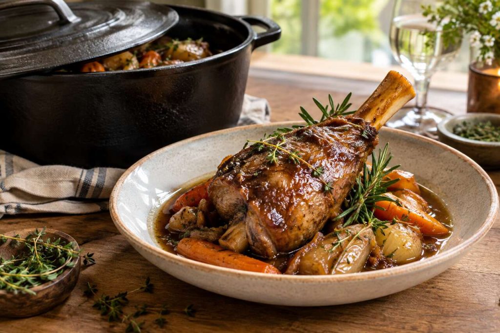 Recette de souris d'agneau confites au miel de tilleul