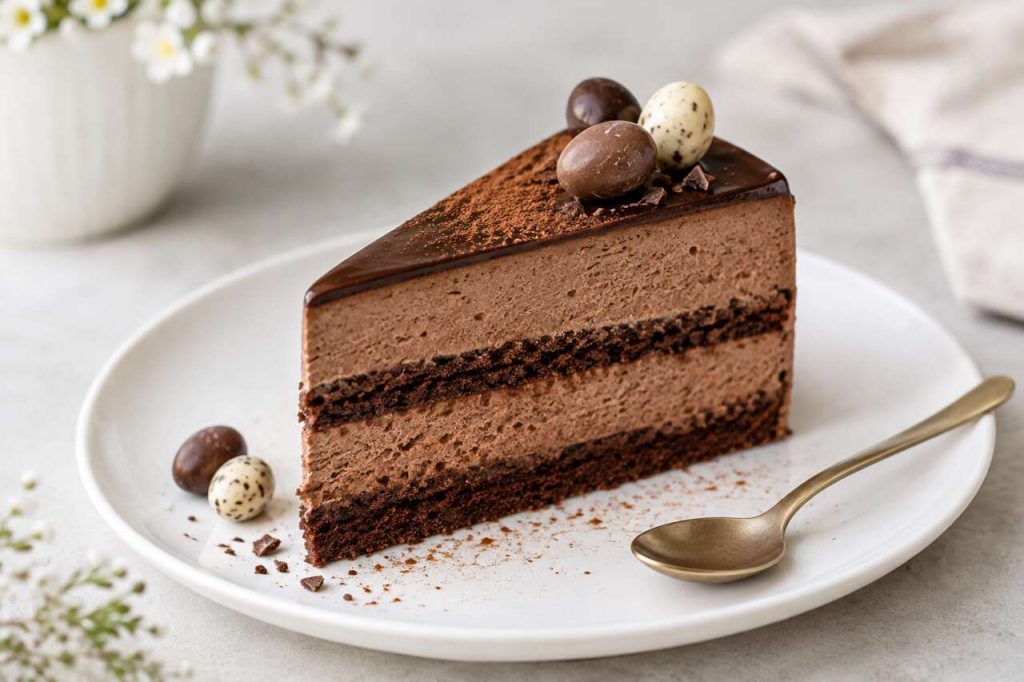 Recette d'entremets de Pâques au chocolat